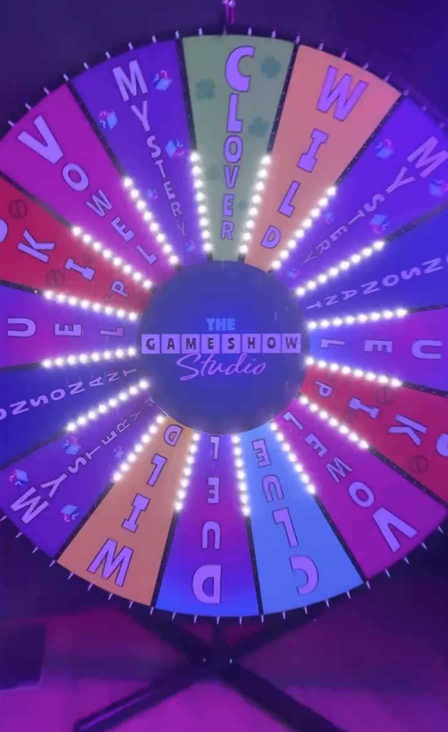 close-up of wheel of wonder