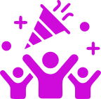 team celebration icon