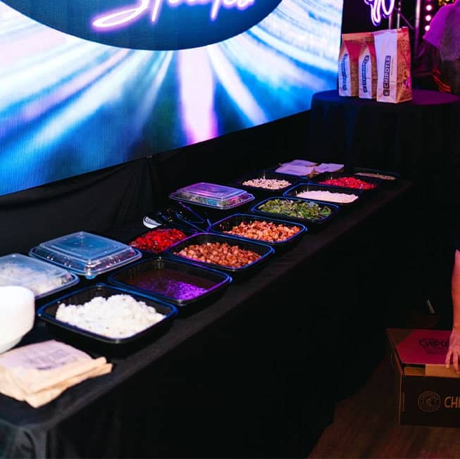 catering style dining