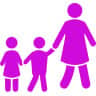 family walking icon