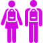 kids with backpack icon