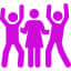 people dancing icon