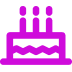 birthday cake symbol